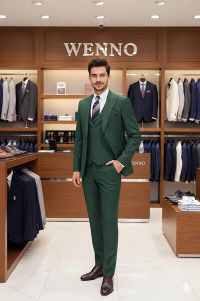 WENNO Vest Set Suit Petrol