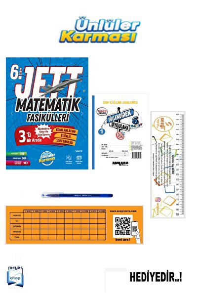 Ünlüler Karması Ünlüler 6.Sınıf Jett Matematik Fasikülleri (Güncel Baskı)...H...