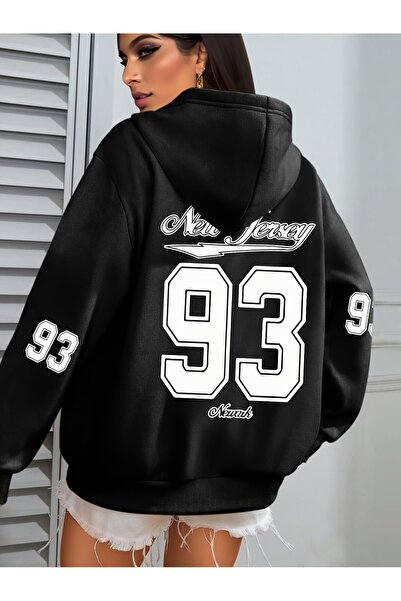 GALASHOP هوديي رقم 93 مطبوع نيو جيرسي لوغو