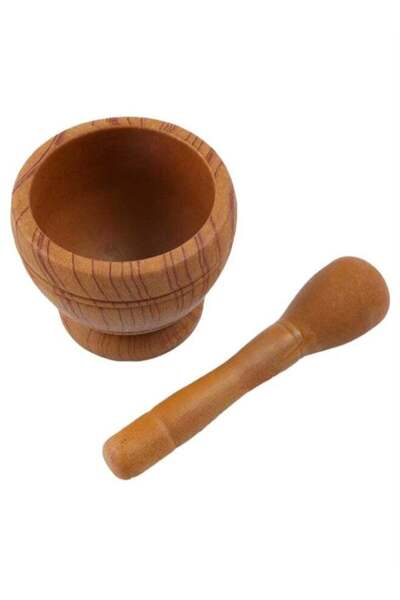 GENERIC4 Creative Design Garlic Crushing Bowl - Brown 17 cm