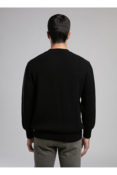 Lee Cooper Half Turtleneck Regular Fit Black Men's Sweater 261 Lcm 241029 Ruben Black