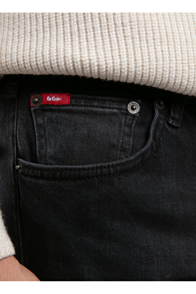 Lee Cooper High Waist Straight Black Men's Denim Trousers 261 Lcm 121047 Ricky Rostov Black