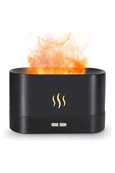 PopZa Generic Flame Air Diffuser Humidifier - Portable Noiseless Aroma Diffuser with Flame Effect & Auto-O