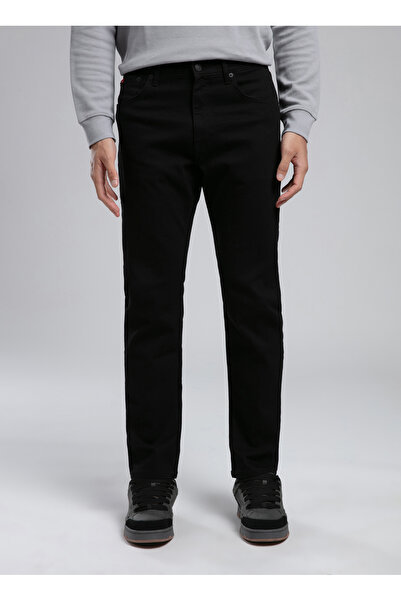 Lee Cooper High Waist Straight Black Men's Denim Pants 261 Lcm 121046 Ricky Stay Black