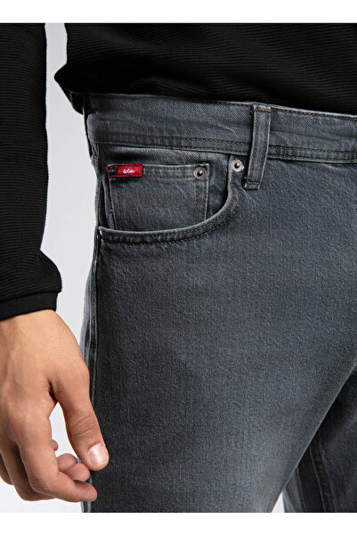 Lee Cooper High Waist Straight Gray Men's Denim Pants 261 Lcm 121051 Ricky Limpo Ash Blue
