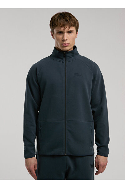 EVERLAST TM0004 348-Ever Relaxed Regular Koyu Gri Regular Fit Düz Erkek Zip C...