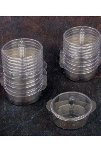 GENERIC4 Plastic dessert cups with airtight lids, pack of 10, transparent