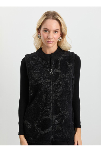 Selen Siyah Kadın Yelek 25KSL2071