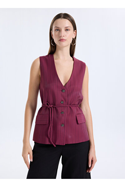 Sisley Bordo Kadın Yelek 24QVLJ00V