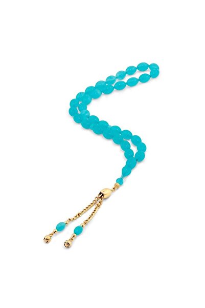 Assos Pırlanta Uçak Camı Taşlı Altın Tesbih