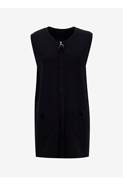 Selen Siyah Kadın Yelek 25KSL2072