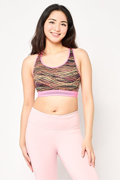 Nike Women Accelerator Compression Allover Print Sports Bra, Multicolor