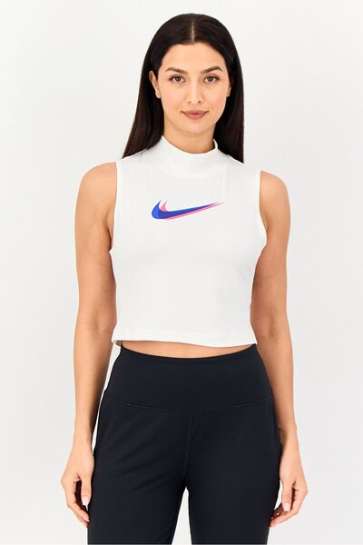 Nike Women Tight Fit Sleeveless Outdoor Tank Top, White