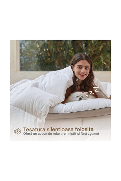 OEM Goose Down DWR Duvet, 250 g/m², Nordic Fill, 90-155x220 cm, Extra Soft, Silent, White, 4 Seasons