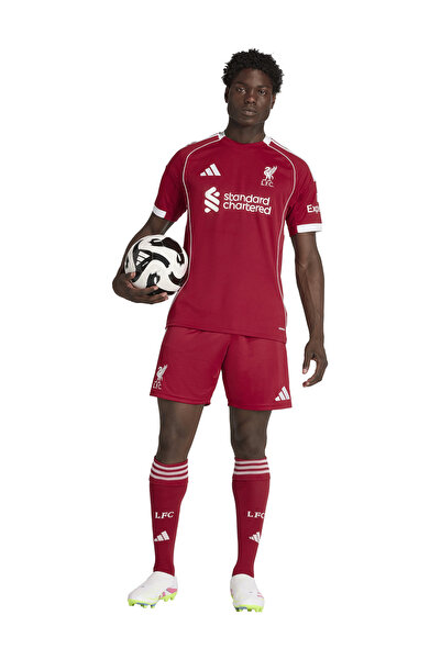 adidas JV6425 LFC H SHO Kırmızı Lastikli Bel Erkek Şort