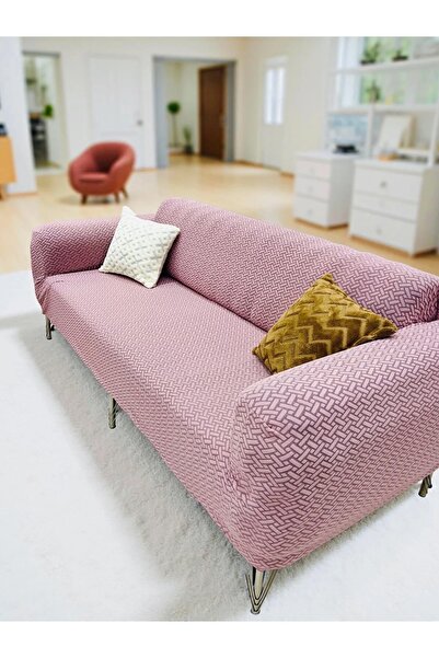 BASHTUGH TİCARET غطاء أريكة مرن لثلاثة أشخاص، غطاء واحد بنمط الطوب، غطاء أريك...