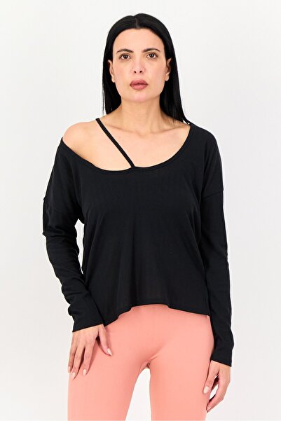 Nike Women Dri Fit Long Sleeve Yoga Top, Black