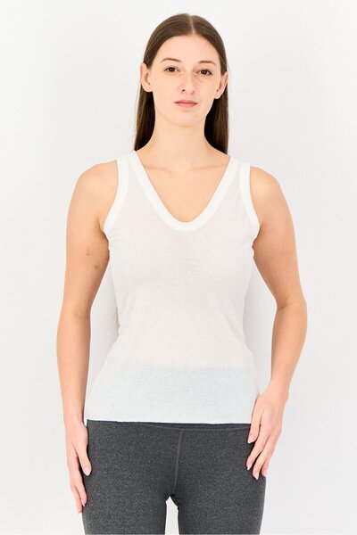 Nike Women Sportswear Fit Sleeveless Training Top, White