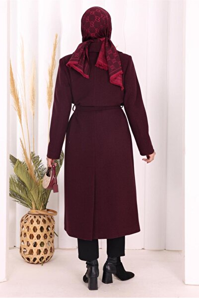 TRENDTESETTÜR ΓΥΝΑΙΚΕΙΟ ΠΑΛΤΟ ΜΕ ΖΩΝΗ ΜΠΟΡΔΟ T 96007-1