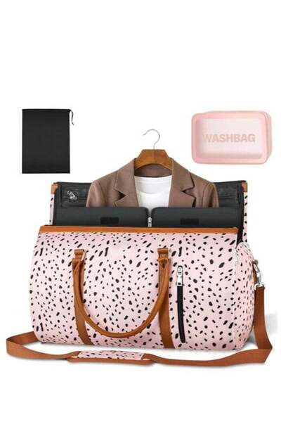 Yelajoy Garment Bag for Travel With Toiletry Bag ，convertible Carry On Weekender Bag ，large Travel Duffe