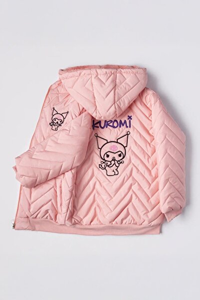 Minigimin Cicileri Krm personaj cu imprimeu Palton pentru fete Welsoft M de t...