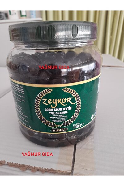 ZEYKUR ZEYTİNLERİ Zeykur Hususi 1 kg Yağlı Salamura Siyah Zeytin