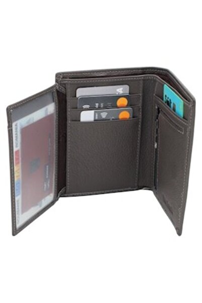 HASSION men's wallet, genuine leather, model 60288, gray