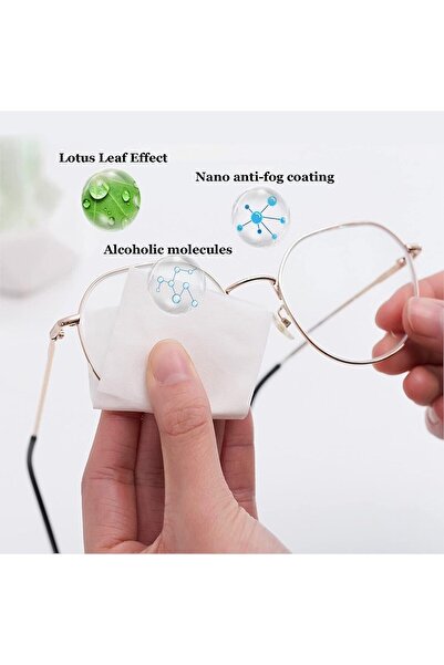 RADIOTRONICS 100 Pack Anti Fog Wipes for Glasses - Individually Wrapped Pre-Moistened Lens Cleaner