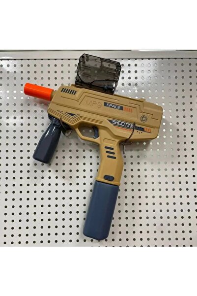 Flippy Electric Toy MP9 Blaster with Hydrogel Balls, 5000 Balls & Goggles, Beige