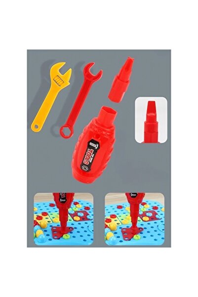 dalip Magic Drill Construction Set with Briefcase - 310 Pieces - Blue, Multicolored, Plastic, 31x46