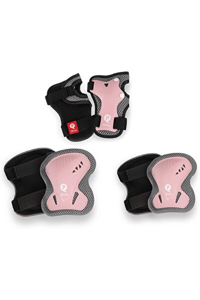 QPLAY مجموعة أدوات السلامة للأطفال - وسائد الركبة والكوع والمعصم (وردي، مقاس ...