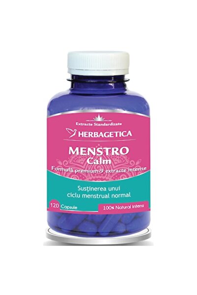 herbagetica Supliment alimentar Menstro Calm Herbagetica, 120 capsule