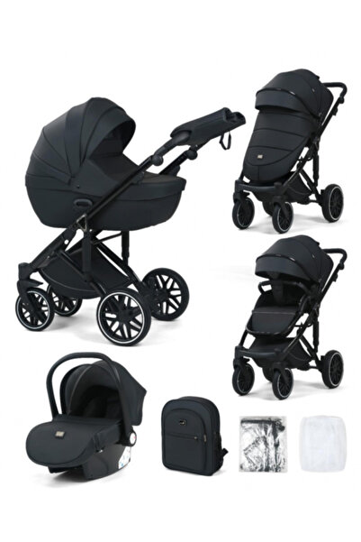 Bubu-Still 3-in-1 Stroller Fizio-Lux G8, 0-36 months, reversible carrycot, suspensions, anthracite