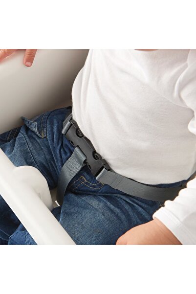 Flippy Τηλεσκοπική Καρέκλα Φαγητού Flippy, Ρυθμιζόμενη, Ζώνη Ασφαλείας, Υποπόδιο, 6–32 Μηνών, Λευκή