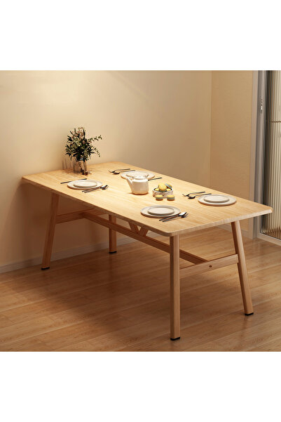 Zztcmp Modern Dining Table,140*60*74cm dining table,Suitable for Kitchen,Dining Room,Living Room
