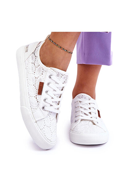 Big Star Shoes Adidaje din dantelă pentru femei Big Star W274925 Alb 37