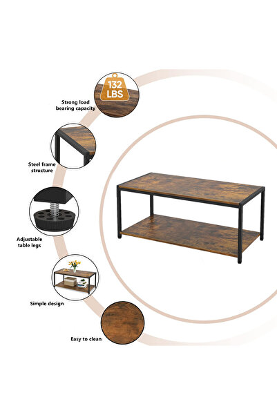 Zztcmp Sofa Table,Coffee Table,Center Table for Living Room ,Suitable for living room,reception room