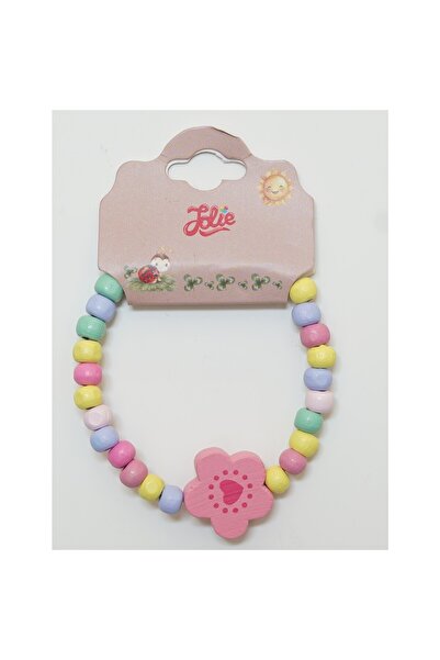 Flippy Martisor Rainbow Bracelet for Children, Elastic, Wooden, Model 7,