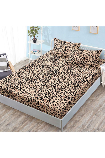 Patul Bed cover with elastic + 2 pillowcases, Fine cotton