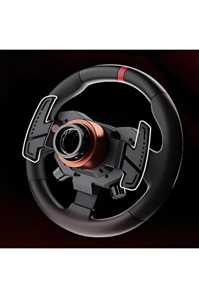 pxn WAS Racing Wheel with Force Feedback, 11-inch, Aluminum Paddle Shifters - Black