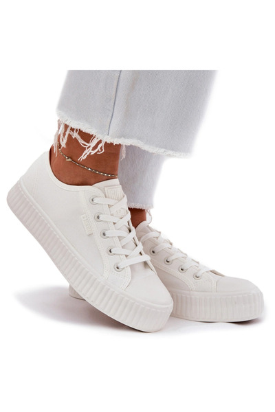 Big Star Shoes Women's Platform Sneakers Big Star RR274776 White 36