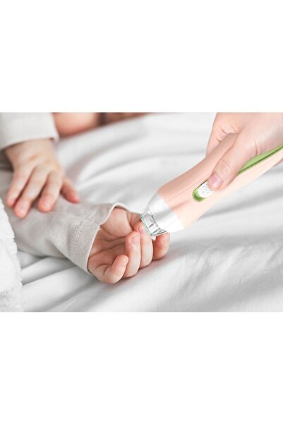 Flippy Electric Nail File for Children and Babies, ABS, 6 Accessories, LED Light, 9.5 x 6 x 17 cm, G