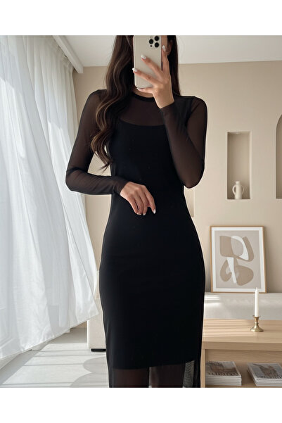 MissRunin Tül Elbise Atlet Takım