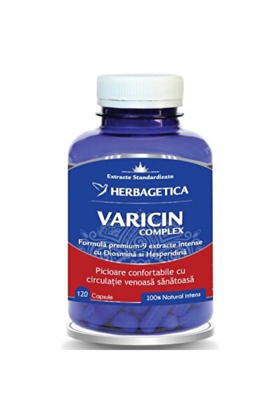 herbagetica Supliment alimentar Varicin Complex, 120 capsule