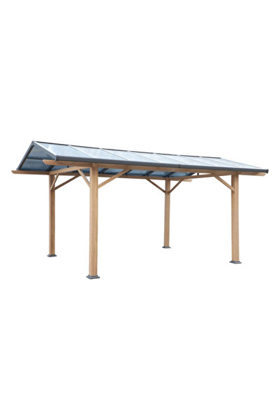 Hesperide Belize Polycarbonate and Steel Carport 5 x 3m
