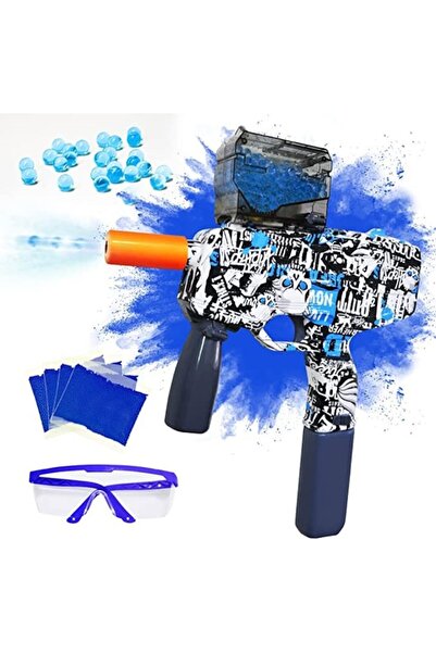 Danex Mitralieră electrică cu bile de gel MP9, rafale de foc, vârste 6+, 5000 de bile, albastră