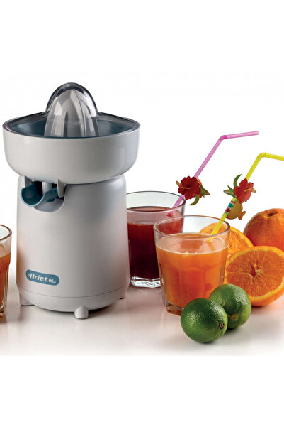 ARIETE Presă de citrice BREAKFAST 0417/01, 40W, Capac, 2 conuri detașabile, Deschidere și închidere a gurii de scurgere, Alb