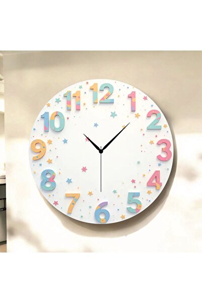 AA Shop Renkli Baskı Desenli Sayılı Yılbaşı Hediyelik Ahşap Sessiz Tablo Duva...