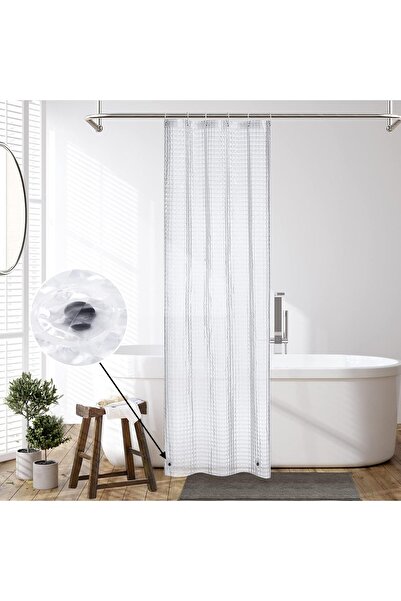 Luxform Căptușeală pentru perdea de duș LuxFocus 183x178 cm, 12 cârlige, 130 ...