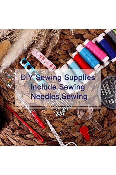 COOYA Sewing Kit with Case Portable Sewing Supplies for Home Traveler, Adults, Beginner, Emergency